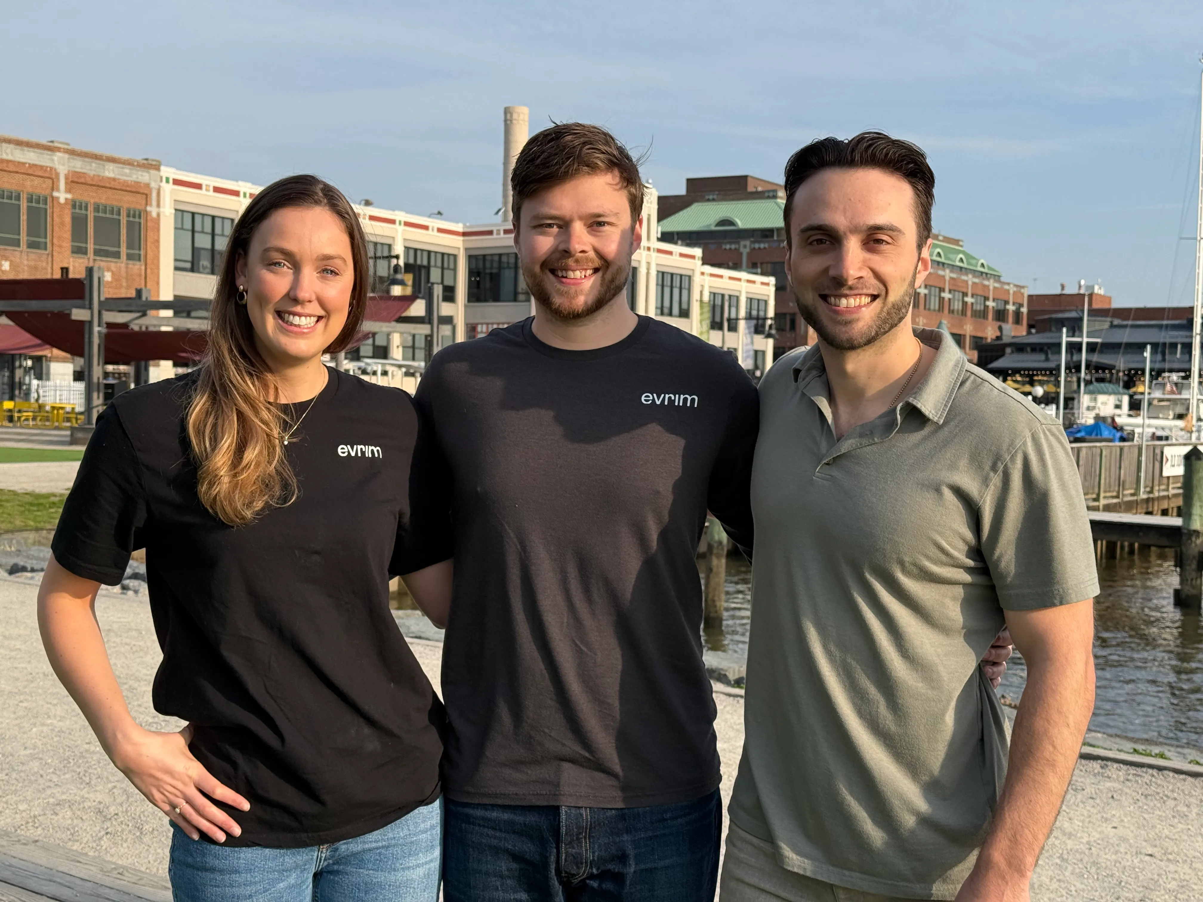Evrim co-founders Hannah Lensing, Chris Smith, and Nick Courtney